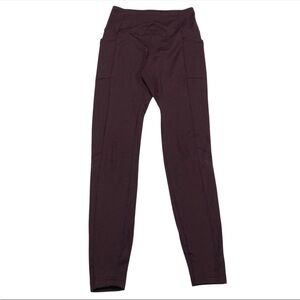 Mondetta Performance +Luxury Maroon High-Rise Activewear leggings Size M